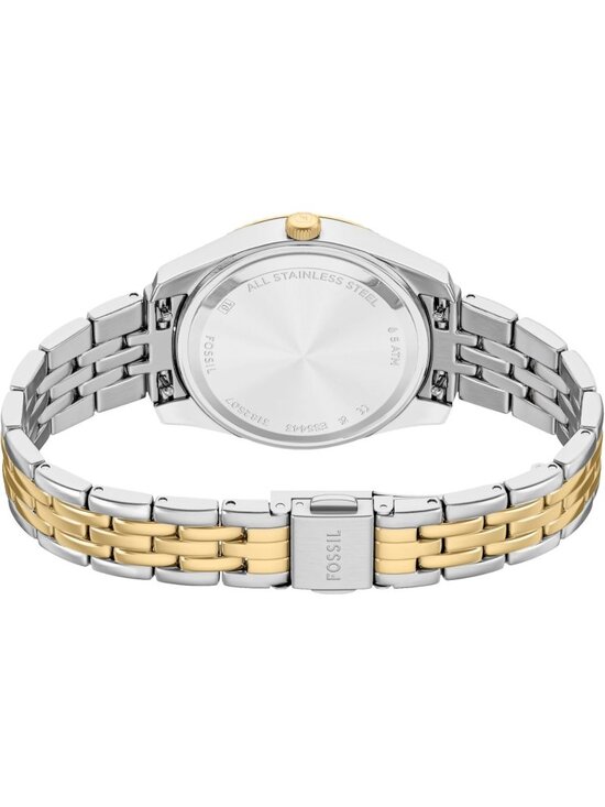 Women\'s Two Tone/Blue Gold Scarlett Quartz Stainless Steel Bracelet Wrist Watch main image 7